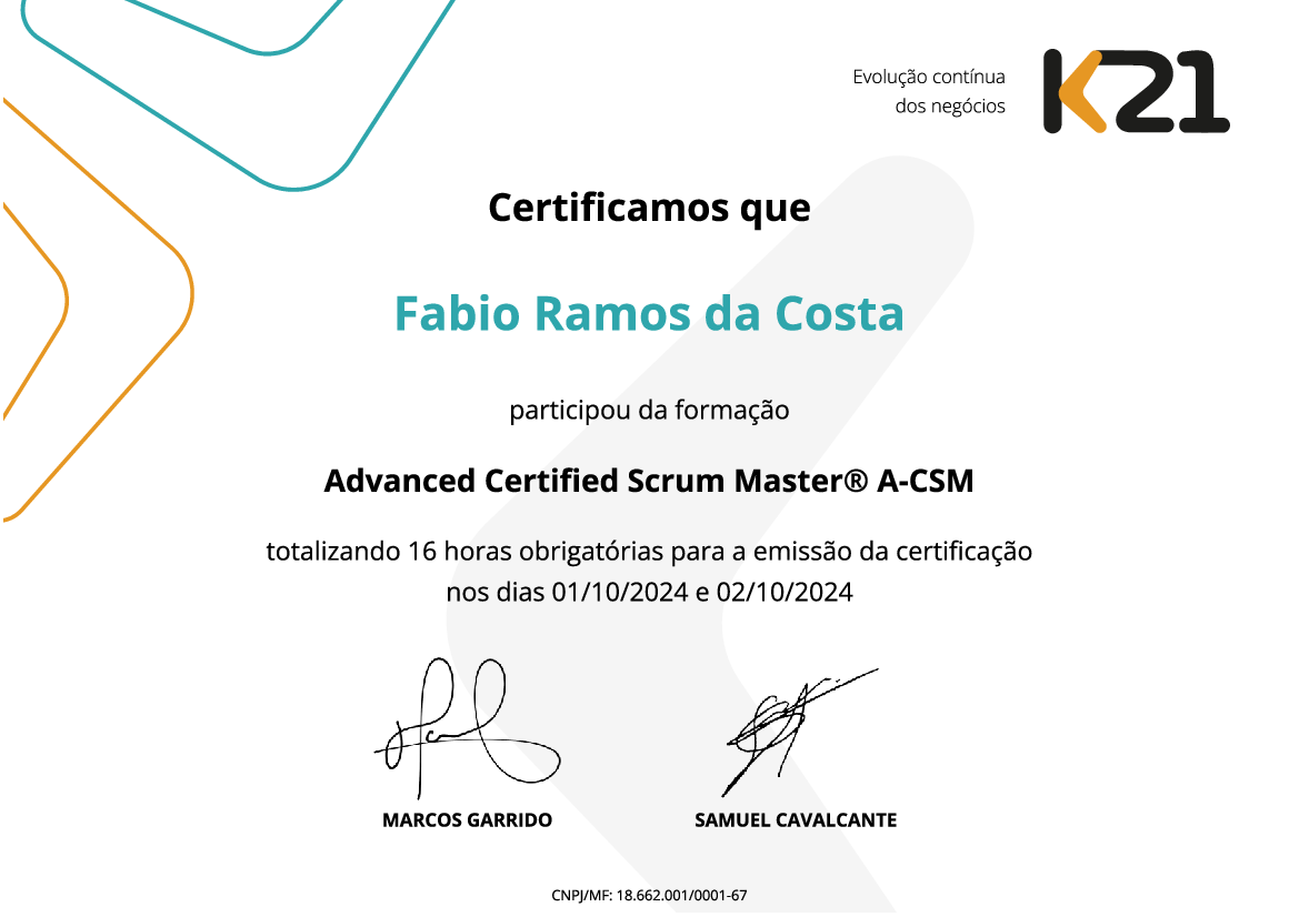 Certificado K21